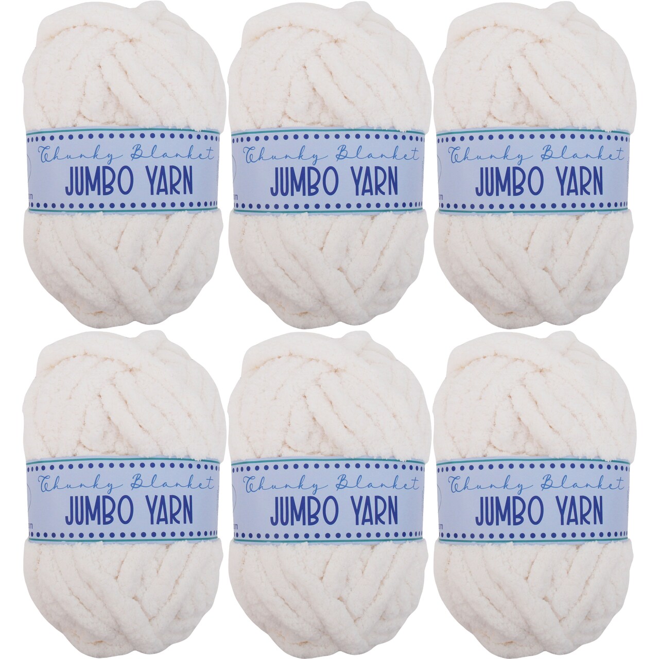 ThreadArt Chunky Chenille Yarn for Hand Knitting – Jumbo Blanket Yarn, Soft Thick Polyester Chenille for Arm Knitting, DIY Throws, Pillows & Pet Beds – 26–27 Yards, 8 oz -Available in Singles, 3 Pack, and 6 Pack